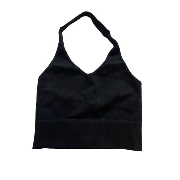 WellBeing + BeingWell Halter Top in Black - Picture 1 of 3